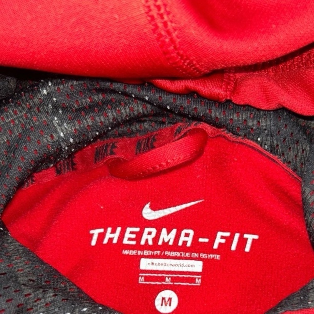 ✅ Nike Crimson Hoodie with Ebony Swoosh excellent condition women size M - Picture 10 of 12
